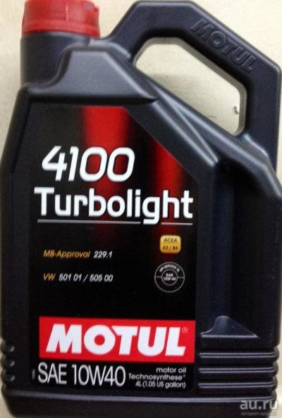 Лот: 8736664. Фото: 1. MOTUL 10W40 4100 Turbolight 4л. Масла, жидкости