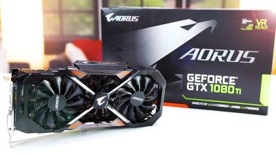 Лот: 14904316. Фото: 1. Gigabyte AORUS GeForce GTX 1080... Видеокарты