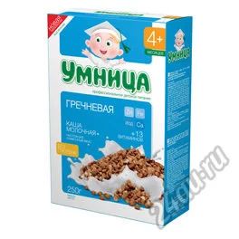 Лот: 5882156. Фото: 1. Каша молочная гречневая Умница. Детское питание