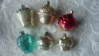 Лот: 19864199. Фото: 1. Елочные игрушки СССР одним лотом. Игрушки