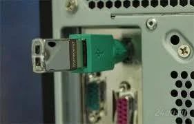 Лот: 1176016. Фото: 1. Адаптер/переходник usb/ps 2 зеленый... Другое (компьютеры, оргтехника, канцтовары)