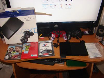 Лот: 4627306. Фото: 1. Продам\обменяю PS2 (playstation... Игровые приставки, консоли