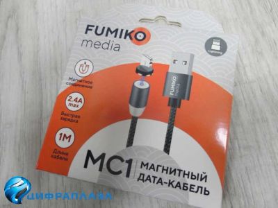 Лот: 17163107. Фото: 1. Кабель магнитный Lightning FUMIKO... Дата-кабели, переходники