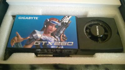 Лот: 4188701. Фото: 1. Gigabyte GTX260. Видеокарты