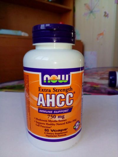 Лот: 10967400. Фото: 1. AHCC 750 мг, 60 капсул. Народная медицина, БАДы
