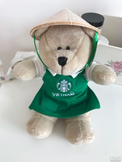 Лот: 9998876. Фото: 1. Медведь Starbucks из Вьетнама. Фигурки, статуэтки