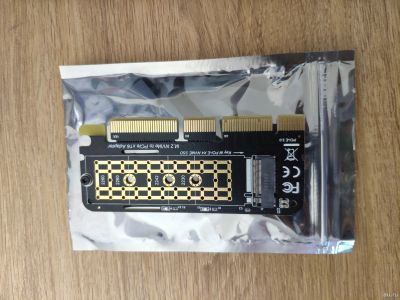 Лот: 17910098. Фото: 1. NVME адаптер для м.2 ssd pci-e... Шлейфы, кабели, переходники