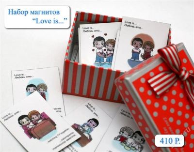 Лот: 2350675. Фото: 1. Набор магнитов Love is... Сувенирные наборы