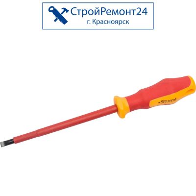 Лот: 25758611. Фото: 1. Плоская отвертка Sturm! диэлектрическое... Ручной инструмент