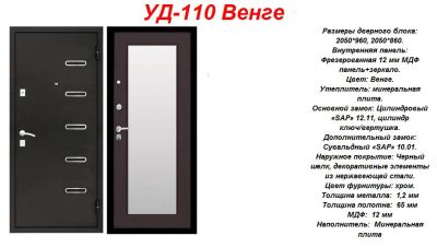 Лот: 9498257. Фото: 1. Дверь входная Уральская УД 110... Двери входные