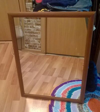 Лот: 10897057. Фото: 1. Зеркало Багетное 800х600, (вишня... Зеркала
