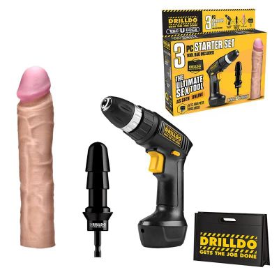 Лот: 22063762. Фото: 1. Секс-набор Drilldo Starter с реалистичной... Игрушки