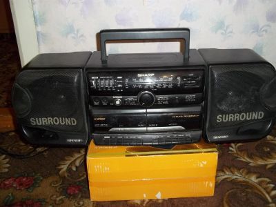 Лот: 3012415. Фото: 1. Магнитола Sharp Wf-970Z(Bk). Кассетные деки, магнитофоны