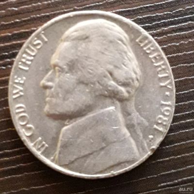 Лот: 13130228. Фото: 1. 5 cents 1981, USA, двор - Р. Америка