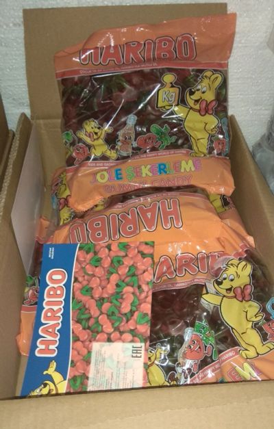 Лот: 16960444. Фото: 1. мармелад веселые вишинки Haribo... Другое (кондитерские изделия, конфеты)
