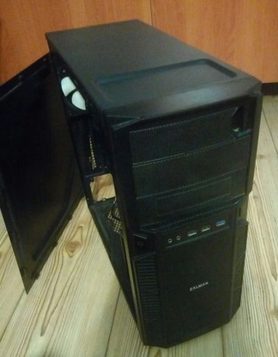 Лот: 15711807. Фото: 1. Корпус Zalman Z1 черный. Корпуса, блоки питания