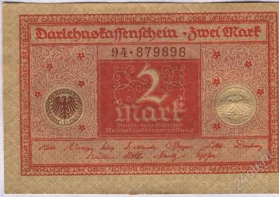 Лот: 1635327. Фото: 1. Германская Империя. 2 марки 1920г... Германия и Австрия