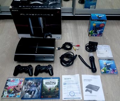 Лот: 3238248. Фото: 1. Sony PlayStation 3 40Gb + 2 джойстика... Игровые приставки, консоли