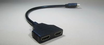 Лот: 9454432. Фото: 1. HDMI spliter HDMI сплиттер разветвитель... Шлейфы, кабели, переходники