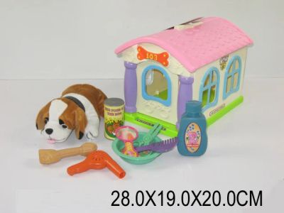 Лот: 6556428. Фото: 1. Собака в домике с аксессуарами. Куклы и аксессуары