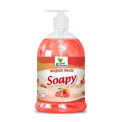 Лот: 20583381. Фото: 1. Жидкое мыло "Soapy" эконом "Грейпфрут... Бытовая химия
