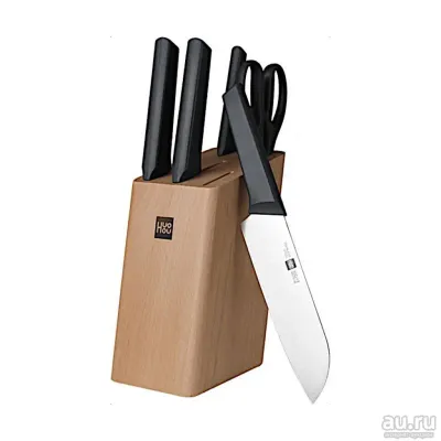 Лот: 19339049. Фото: 1. Набор ножей HuoHou 6-Piece Kitchen... Столовые приборы, ножи