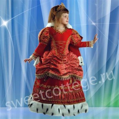 Лот: 3549639. Фото: 1. Шикарный маскарадный костюм "Королева... Детские карнавальные, праздничные костюмы