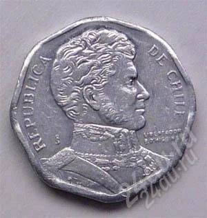 Лот: 1089696. Фото: 1. Чили. 1 песо 2008г. Америка