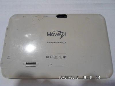 Лот: 8649780. Фото: 1. Планшет Moveo! - при запуске белый... Планшеты