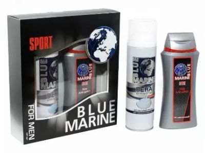 Лот: 21135159. Фото: 1. Набор подарочный Blue Marine Sport. Уход за волосами 
