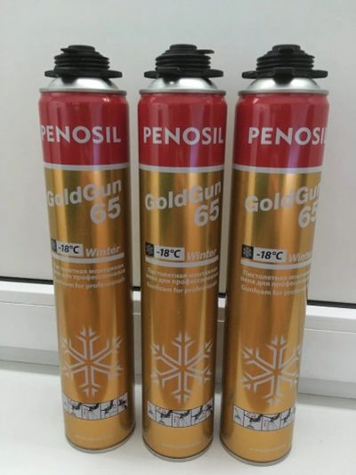 Лот: 15783916. Фото: 1. Пена монтажная Penosil GoldGun... Клеи, герметики, пена монтажная, клейкие ленты