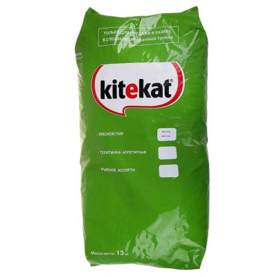 Лот: 9182829. Фото: 1. Сухой корм для кошек Kitekat Мясной... Корма