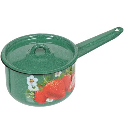 Лот: 24122945. Фото: 1. Ковш сталь, эмалированное покрытие... Сковороды и сотейники