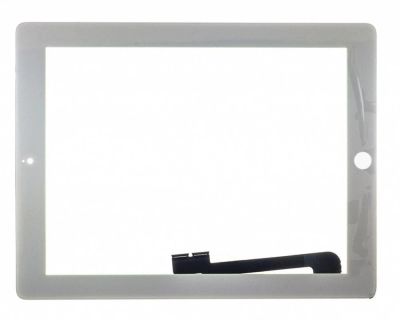 Лот: 11769350. Фото: 1. Сенсорный экран iPad 3/4 Белый... Дисплеи, дисплейные модули, тачскрины