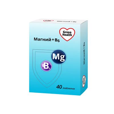Лот: 25856182. Фото: 1. Gross Health Магний+витамин B6... Лекарства