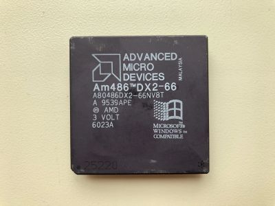 Лот: 21636831. Фото: 1. AMD Am486 DX2-66 (A80486DX2-66NV8T... Процессоры