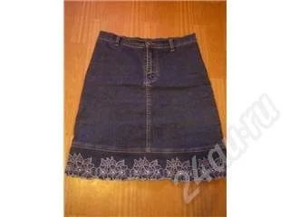 Лот: 357751. Фото: 1. Юбка джинсовая с рубля. Юбки