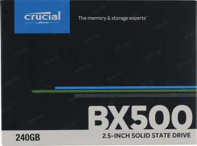 Лот: 17831300. Фото: 1. SSD 2.5" 240GB Crucial BX500 CT240BX500SSD1... SSD-накопители