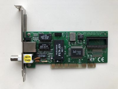 Лот: 20775042. Фото: 1. Сетевая карта PCI 10Mbits (BNC... Сетевые карты
