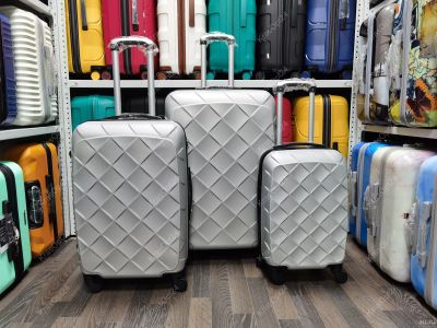 Лот: 16357581. Фото: 1. Чемодан Мини ABS plastic "Серый... Чемоданы и сумки дорожные