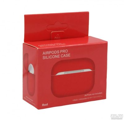 Лот: 15885527. Фото: 1. Чехол для AirPods Pro Slim (красный... Чехлы, бамперы