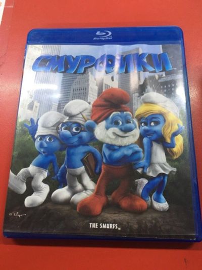 Лот: 12238299. Фото: 1. Смурфики (Blu-Ray) мультфильм. DVD, Blu-Ray плееры