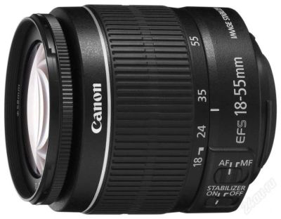 Лот: 3608277. Фото: 1. Canon EF-S 18-55mm f/3.5-5.6 IS... Объективы