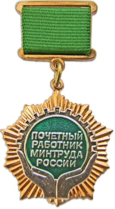Лот: 3060884. Фото: 1. Почетный работник минтруда России... Памятные медали