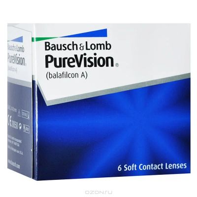 Лот: 4962709. Фото: 1. Контактные линзы Pure Vision... Контактные линзы