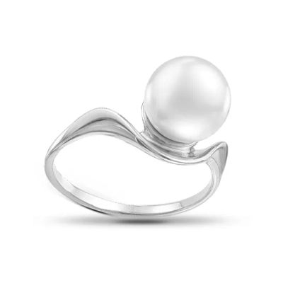 Лот: 23850518. Фото: 1. Кольцо из серебра с жемчугом SWAROVSKI. Кольца, перстни