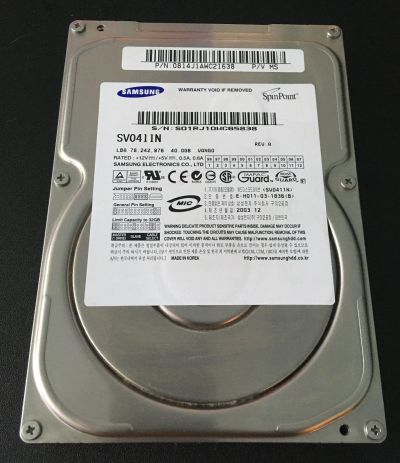 Лот: 16025564. Фото: 1. Жесткий диск HDD IDE Samsung SpinPoint... Жёсткие диски (HDD)