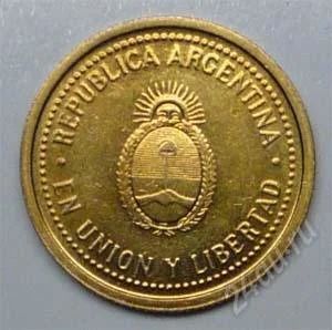 Лот: 1577149. Фото: 1. Аргентина. 10 сентаво 2004г. Америка