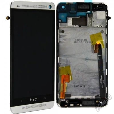 Лот: 5802447. Фото: 1. Дисплей HTC One/M7 Серебро. Оригинал... Дисплеи, дисплейные модули, тачскрины