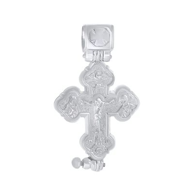 Лот: 23845052. Фото: 1. Подвеска-крестик из серебра. Другое (ювелирные изделия, бижутерия, часы)